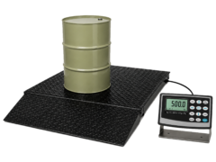 ArlynGuard D intrinsically safe drum scale with loading ramp for 55-gallon drums